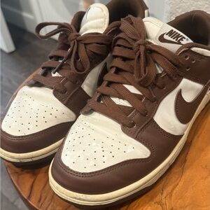 Nike Chocolate Brown and White Sneakers